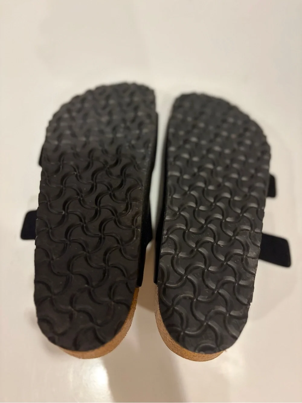 Birkenstock Kids Black Two-Strap Arizona Sandals